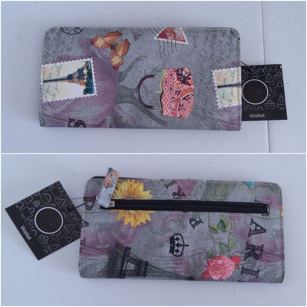 Slim fold post stamp wallet (NWTS)